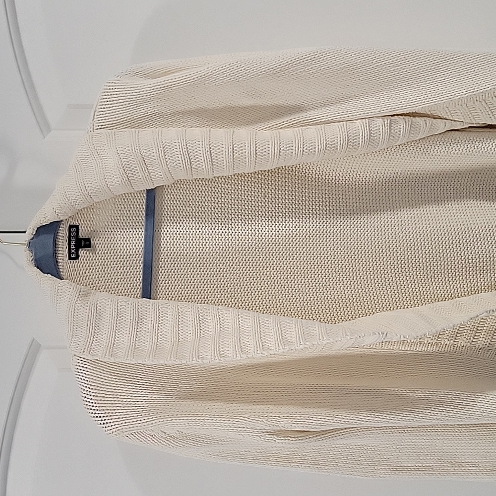 Express Chunky Long Open Cardigan - Picture 6 of 13
